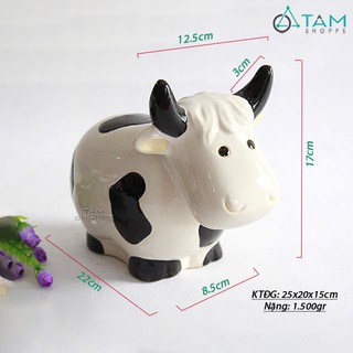 Mô hình Bò sữa bằng gốm TTTM