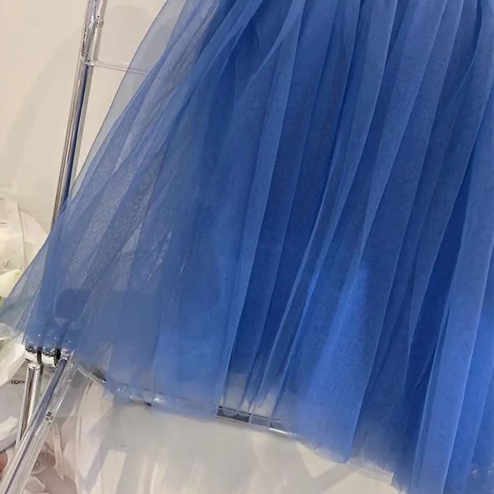 Đầm Công Chúa Chất Liệu Cotton Phối Lưới Dễ Thương Xinh Xắn Cho Bé Gái 3-9 Tuổi