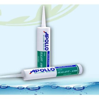 KEO SILICONE APOLLO A500 GẮN TÔN, GẮN KÍNH 3 MÀU ĐEN, TRẮNG(keo silicon) (300ml) [giá sốc]