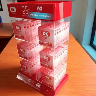 Combo 30 hộp 90 chiếc bao cao su ok hương dâu tây - hàng việt nam chất lượng cao