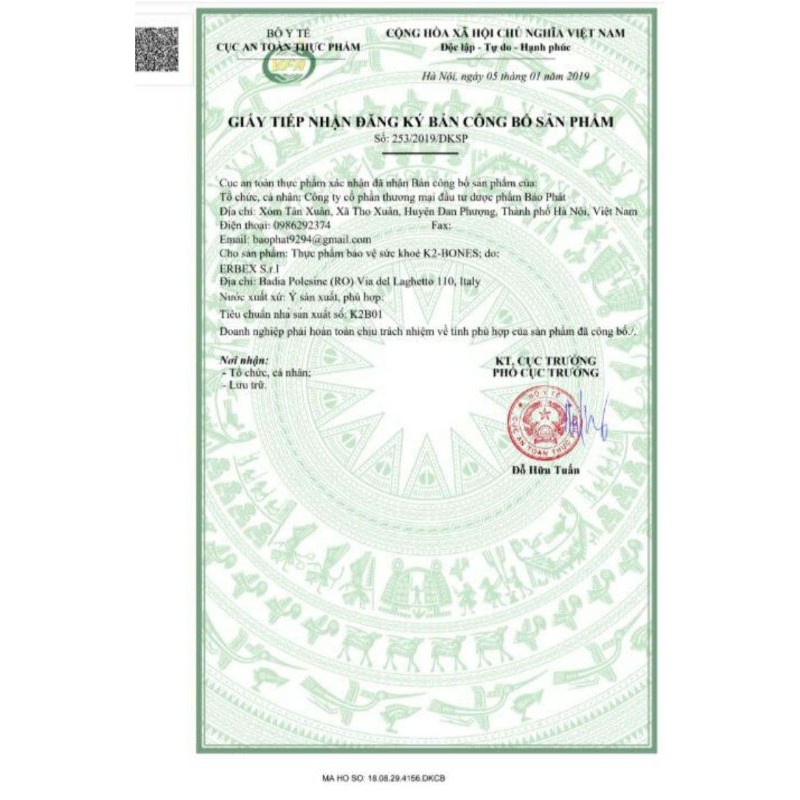 Viên Uống Canxi K2-Bone date 2025: Hỗ trợ giảm nguy cơ loãng xương -Hộp 60 viên