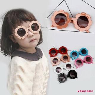 Kính mát tròng hình bông hoa UV400 dễ thương cho bé