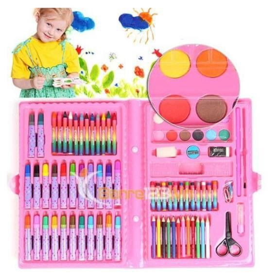 BỘ BÚT CHÌ MÀU 86 MÓN, BỘ MÀU VẼ CHO BÉGiá tốt