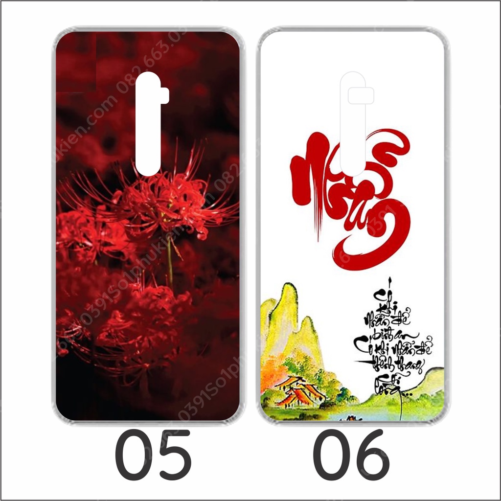 Ốp lưng Oppo Reno 10X Zoom dẻo in hình thư pháp