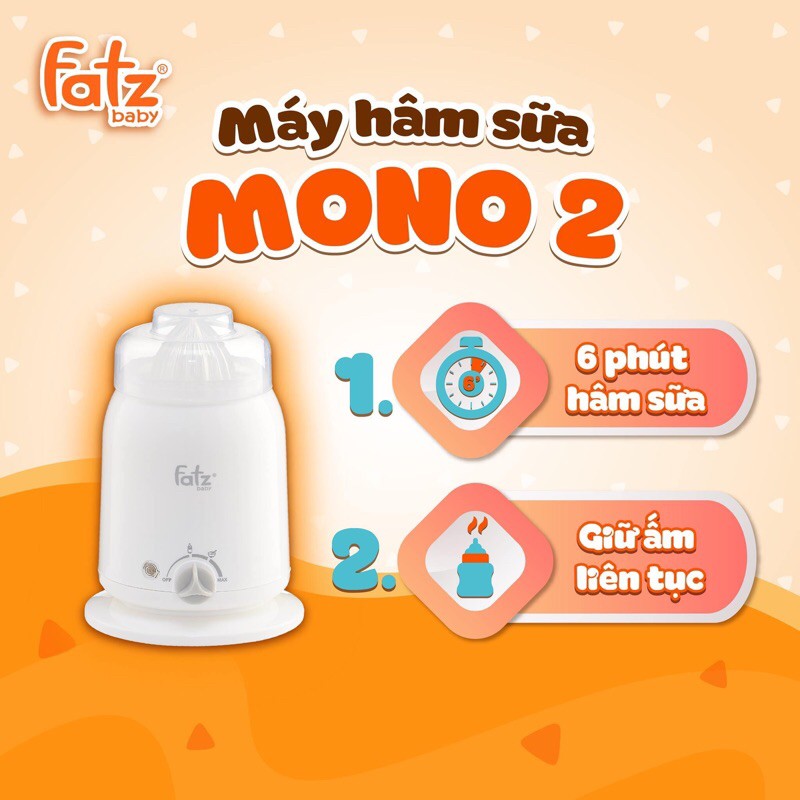 máy hâm sữa fatz baby 4 chức năng, hâm sữa , giữ nhiệt, tiệt trùng bình sữa và vắt cam màu xám trắng mẫu mới 2020