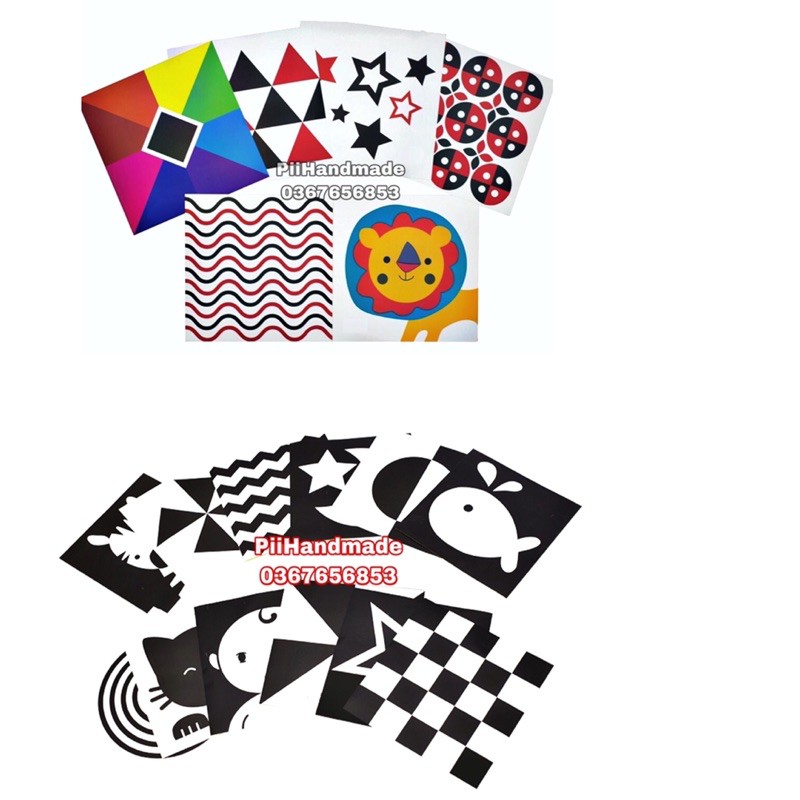 BỘ THẺ DECAL KÍCH THÍCH THỊ GIÁC CHO BÉ CHUẨN PHƯƠNG PHÁP Montessori