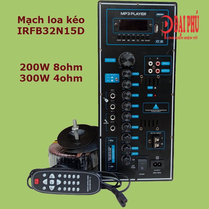 Combo mạch loa kéo 5 tấc đơn treble 450 200W - 300W