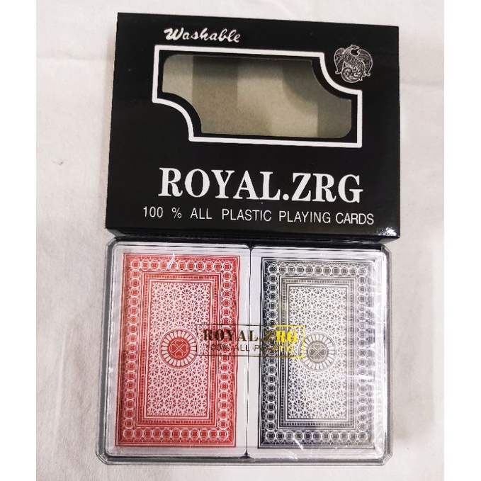 Set Bộ bài tây Nhựa Poker Nhám Chống Trơn Royal.ZRG 100% Plastic BN 20