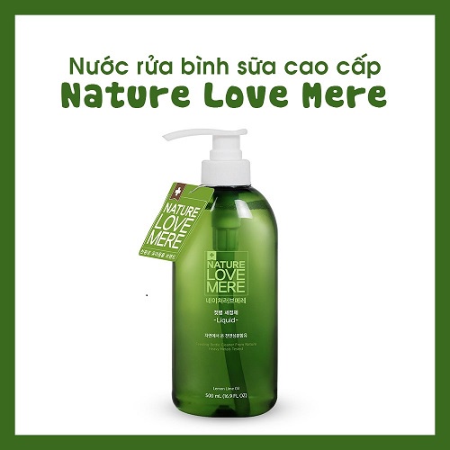 Nước Rửa Bình Tạo Bọt NATURE LOVE MERE 550ML