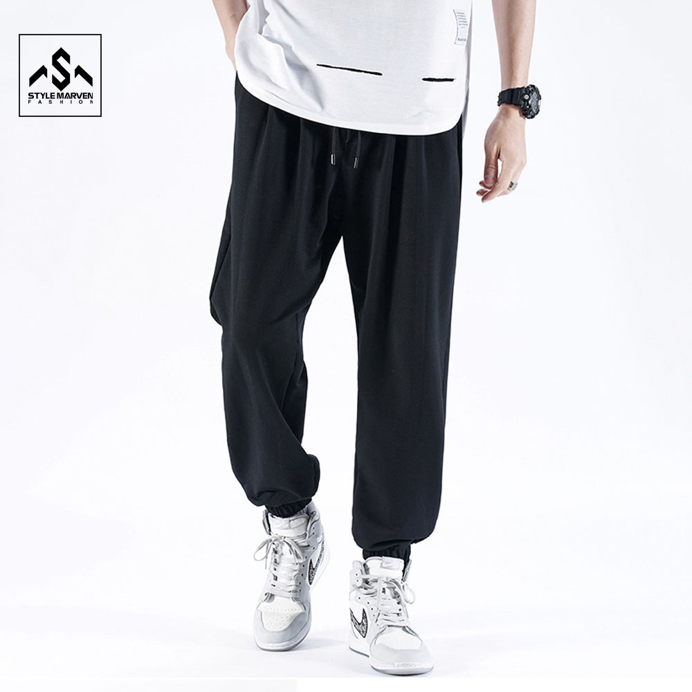 Quần jogger nam bo chun gấu STYLE MARVEN chất thun da cá co giãn - QUAN SM002