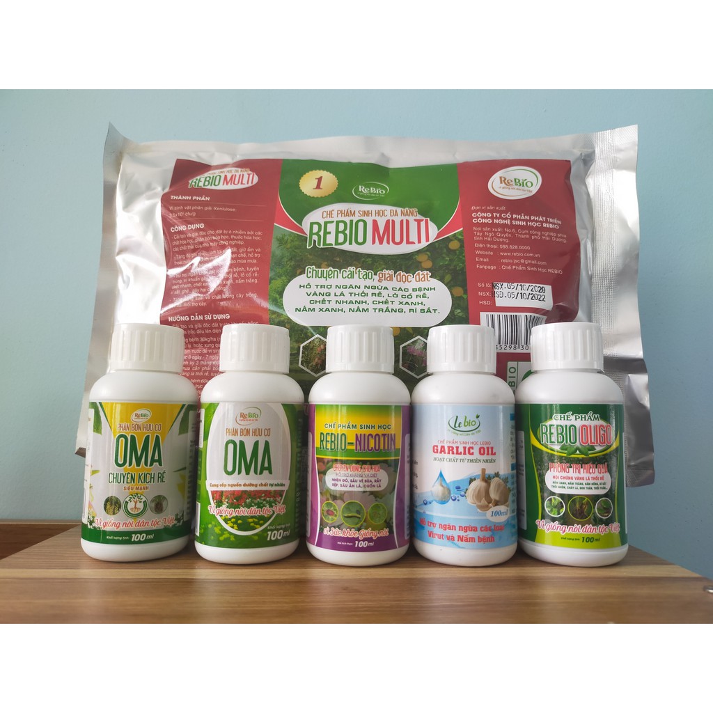 💥CHÍNH HÃNG💥 COMBO TRỌN BỘ 6 SP CHĂM SÓC HOA REBIO (100m)