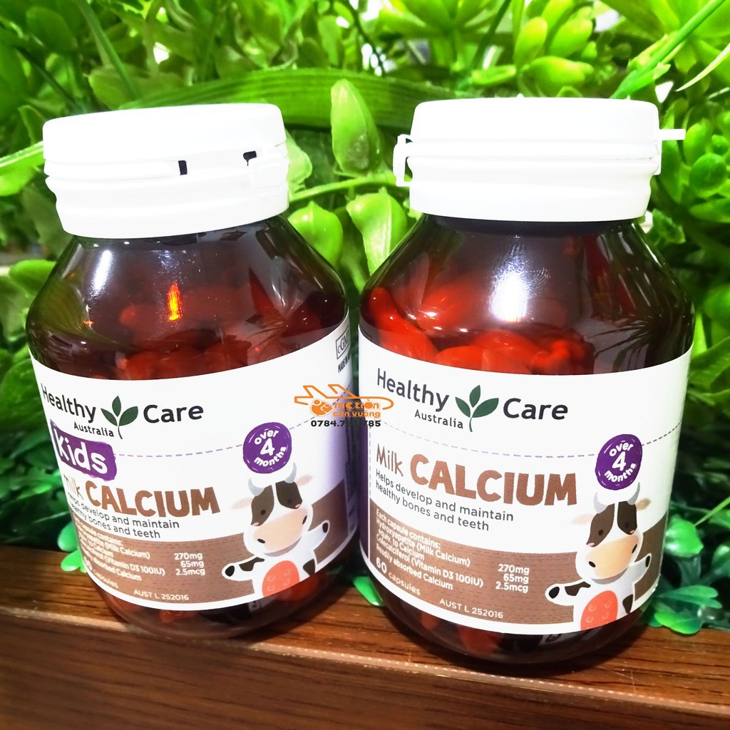 Canxi cho bé Healthy Care 60v (4 tháng+)