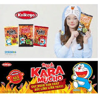 10 bịch Snack bắp tôm Karamucho Nhật Bản vị cay đặc biệt 40g -  tặng 1