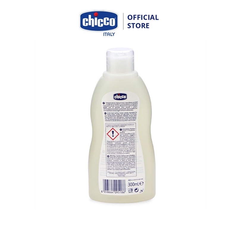 Gel Rửa Bình Chicco Chiết Xuất Dầu Dừa Tự Nhiên 300ml