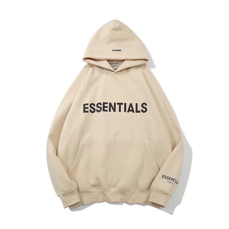 Hoodie Esentials  hàng nỉ bông dày ( sẵn xám )