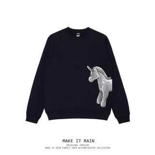 Áo hoodie nỉ bông hoạ tiết ngựa, nhện, áo nỉ make it rainn