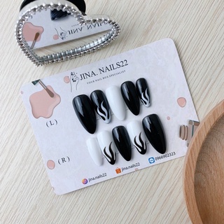 Nailbox móng giả móng úp lửa đen