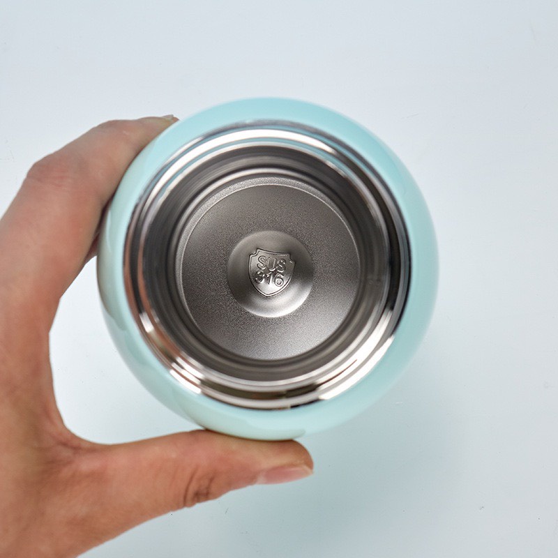 Bình nước cho bé đi học bình nước giữ nhiệt 500ml 2 lớp inox 316 cao cấp tặng kèm túi giữ nhiệt và nắp phụ Bunakids BN11