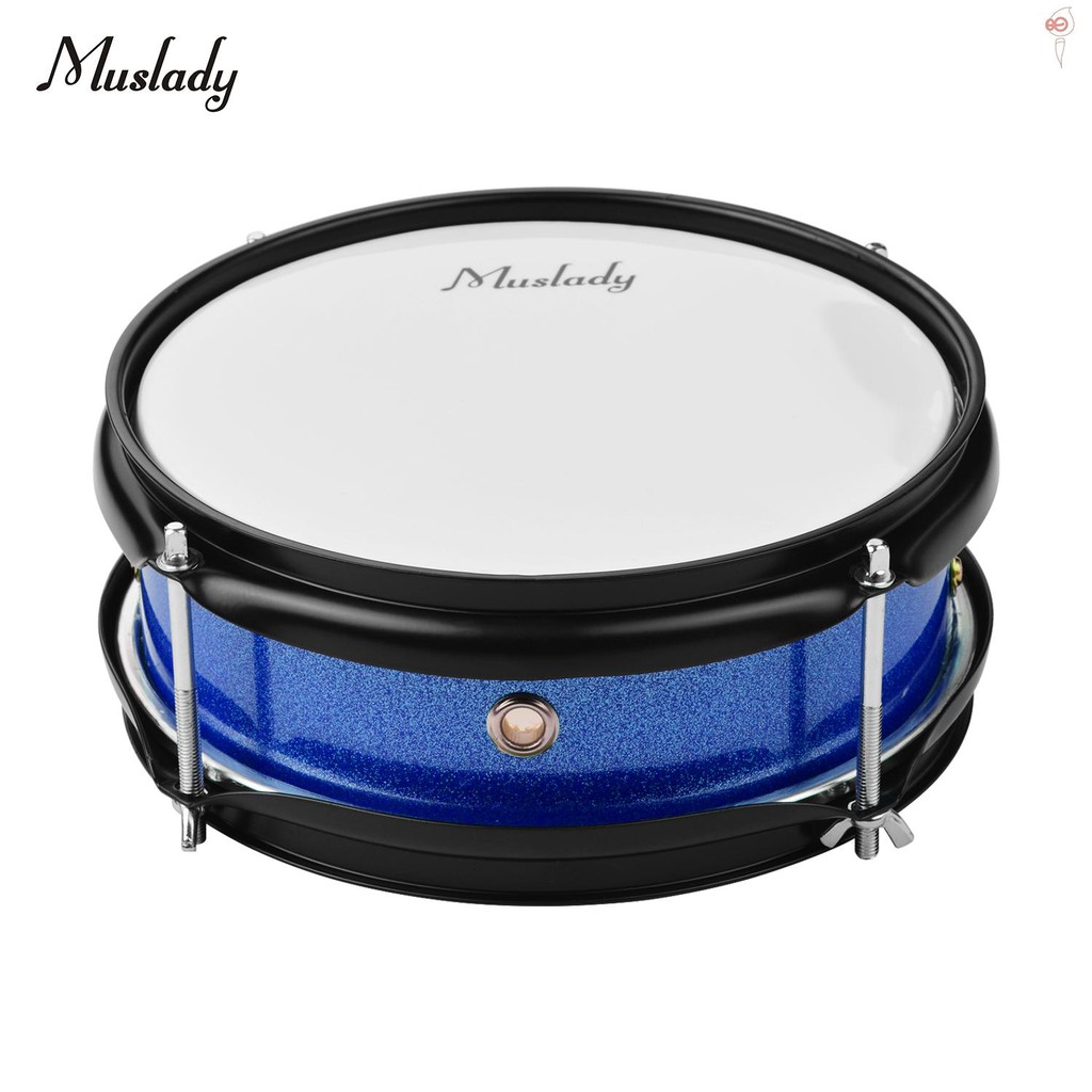 Muslady 8inch Snare Drum Head with Drumsticks Shoulder Strap Drum Key for Student Band