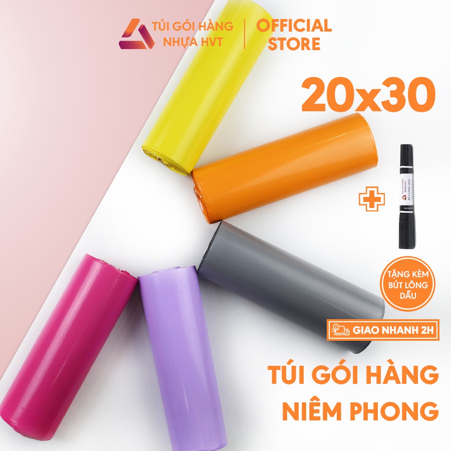 [Size 20*30cm] Túi Gói Hàng - Túi Đóng Gói Hàng Niêm Phong Tự Dính Cao Cấp - Sản Phẩm của Công Ty Cổ Phần Nhựa HVT 1k