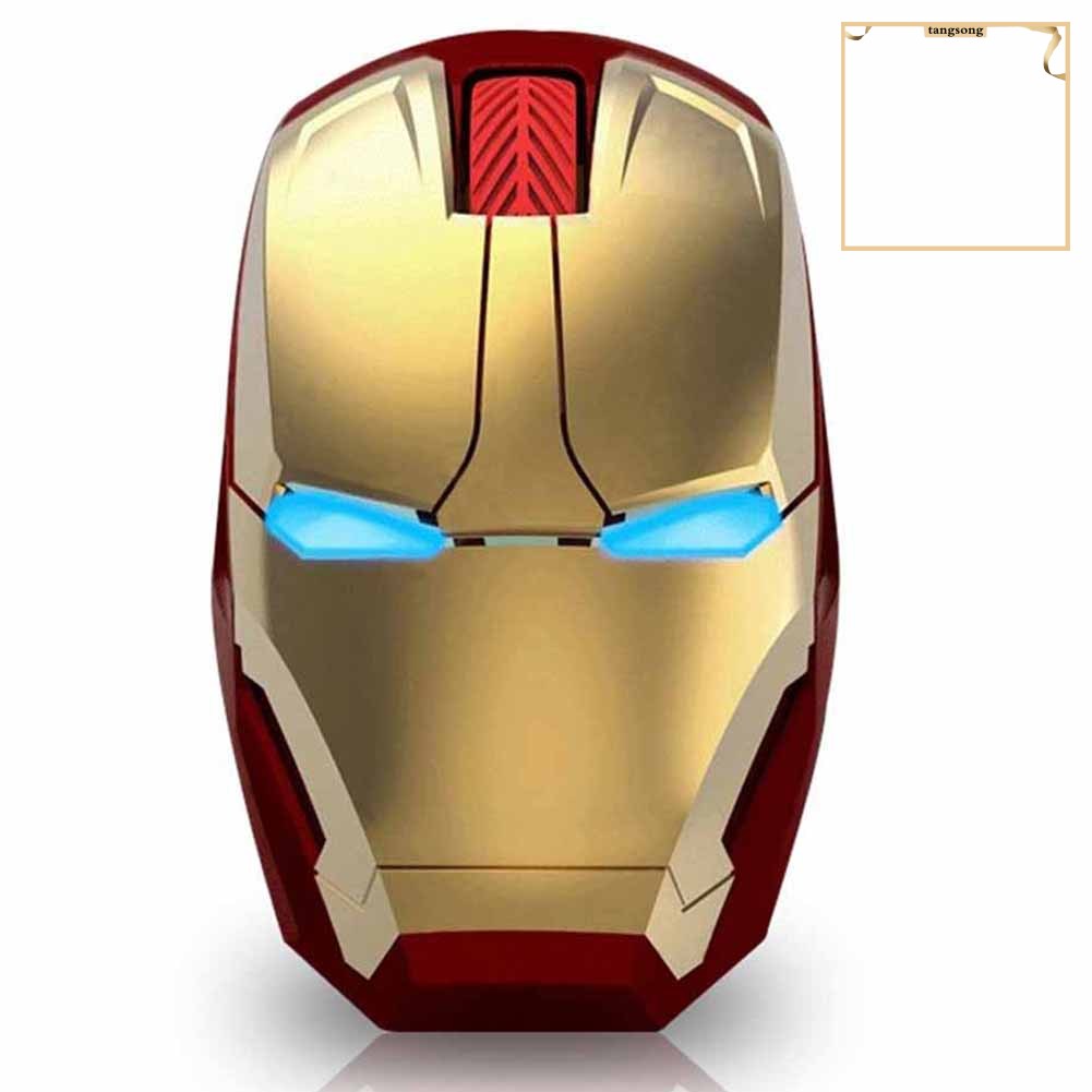 chuột không dây Đèn Led Hình Iron Man 600 / 1200 / 1600 Dpi