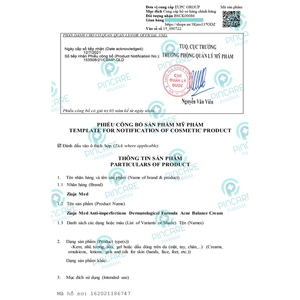 Kem Ngừa Mụn Trứng Cá Ziaja Med 50ml - Hàng chính hãng - Nhà Thuốc Pincare