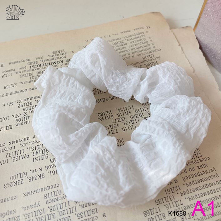 Sỉ buộc tóc scrunchies vải nhiều màu thời trang Orin K1688
