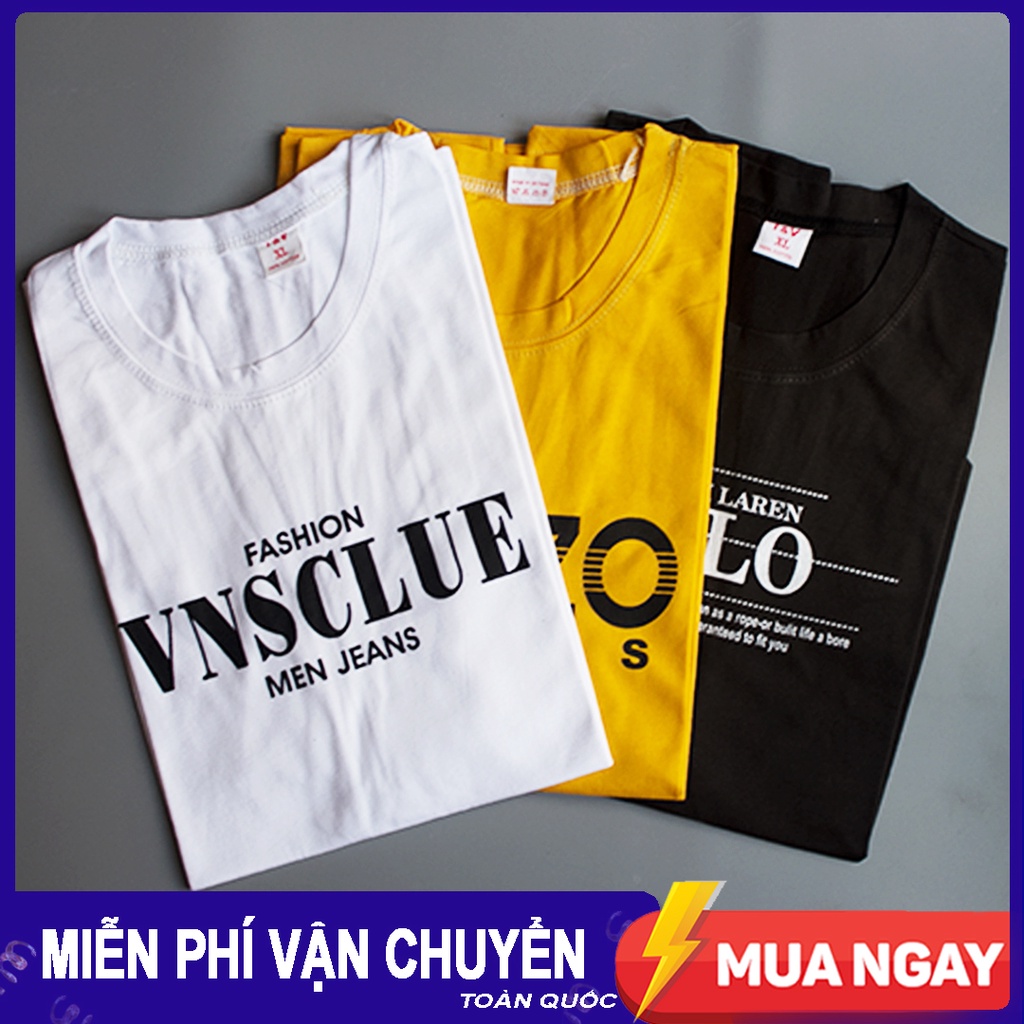 COMBO 2 Áo Thun Nam Cotton BM02 - Màu Ngẫu Nhiên