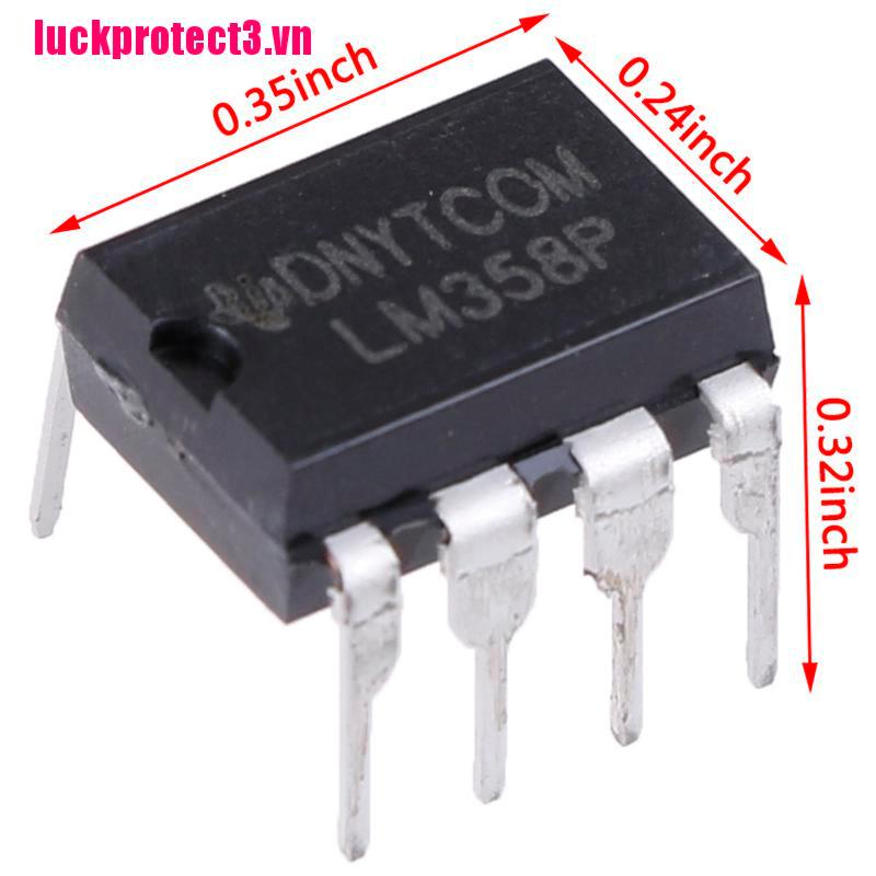 Set 10 Linh Kiện Điện Tử Lm358P Opamp Dual 0-70deg C 8-dip