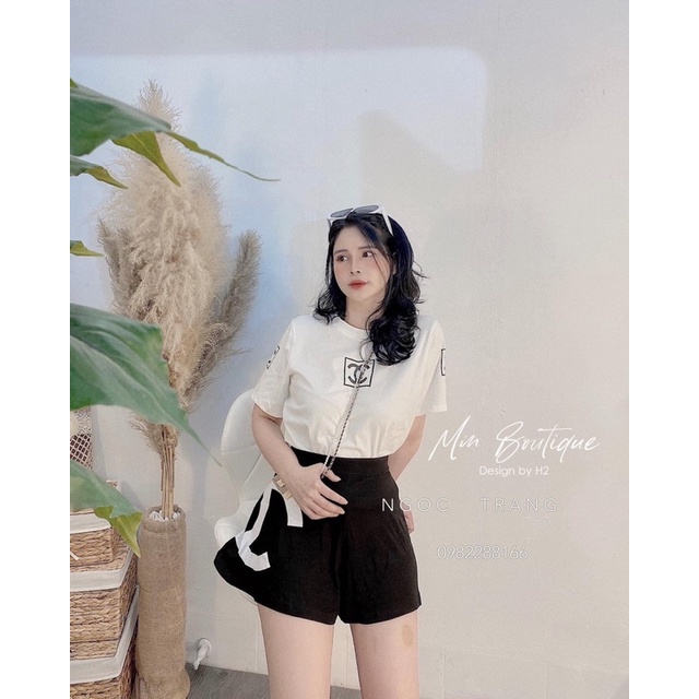 bộ cotton đùi hàng quảng châu logo chaleo