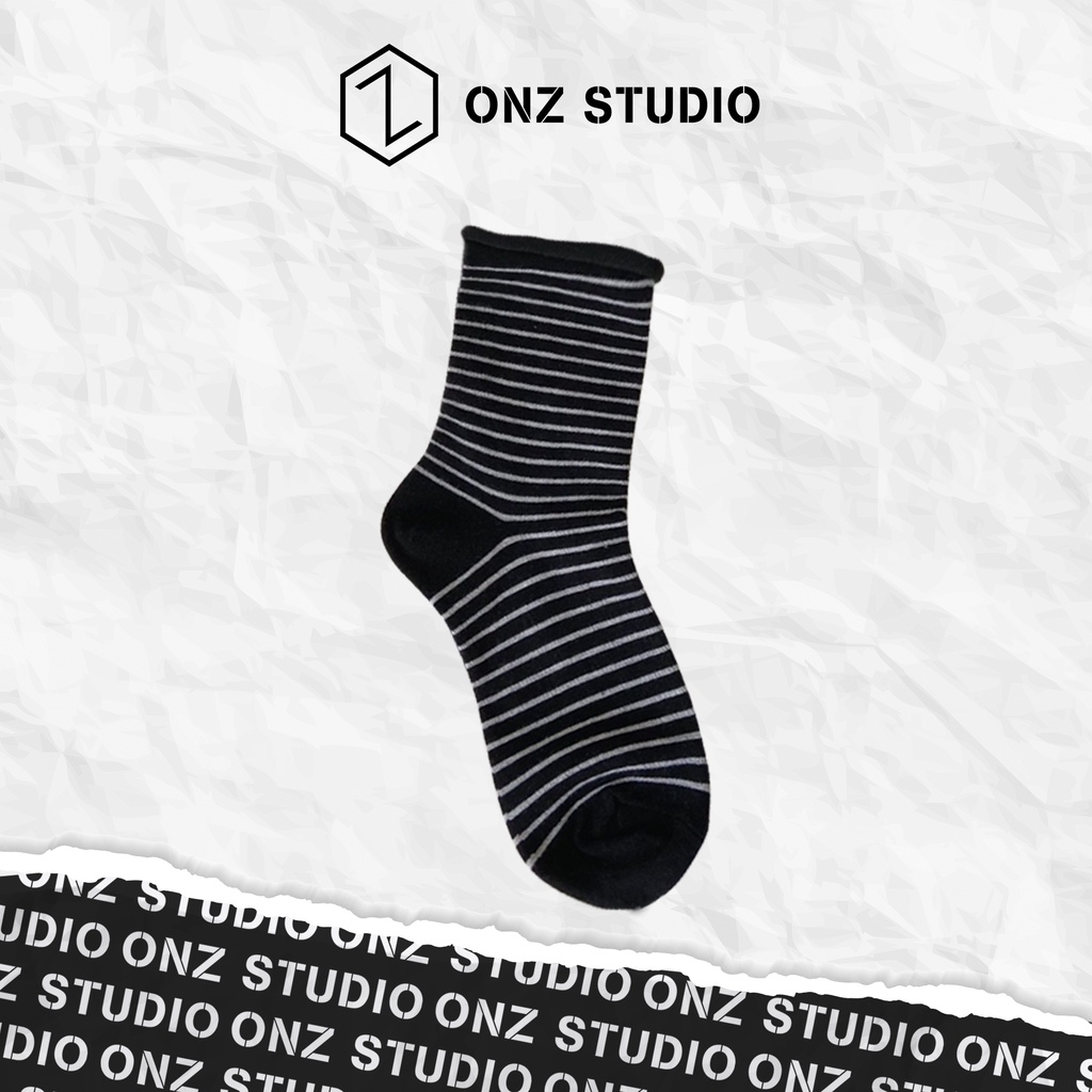 Vớ cotton ONZ Studio - SET 6 - Tất chân nam nữ cổ cao mềm mịn co giãn phong cách trẻ trung năng động TA02