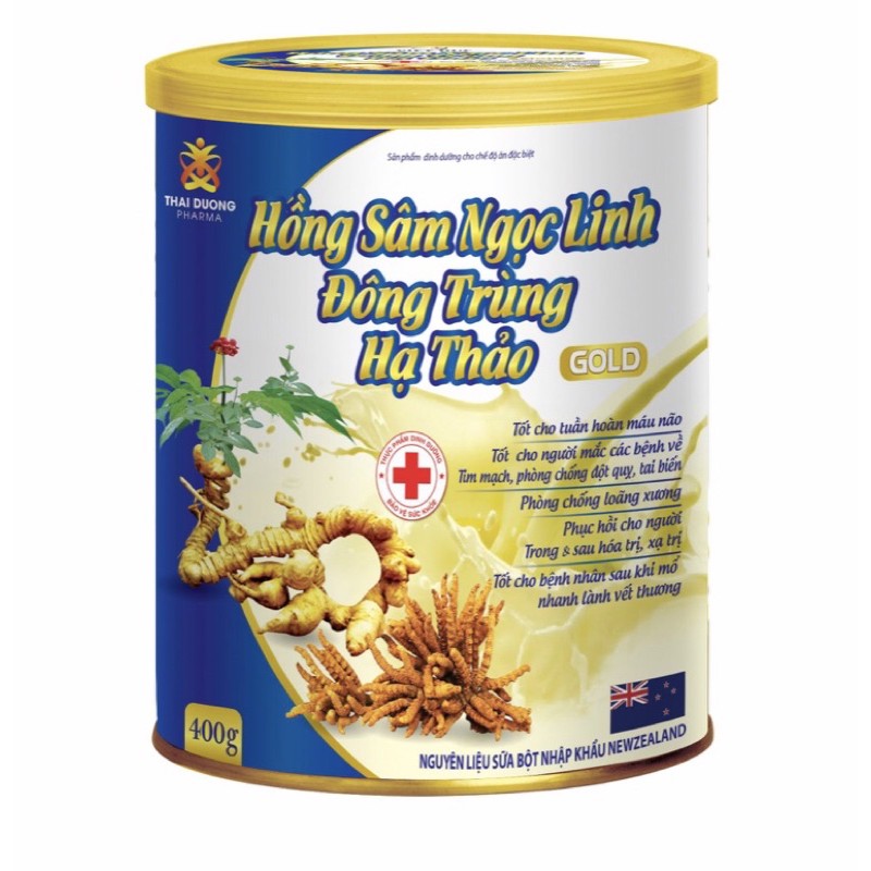 sữa bột Hồng sâm Ngọc linh đông trùng hạ thảo 400g