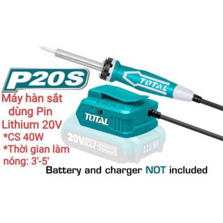Máy hàn chì dùng pin Lithium 20V Total TSILI2001 KHÔNG PIN VÀ SẠC