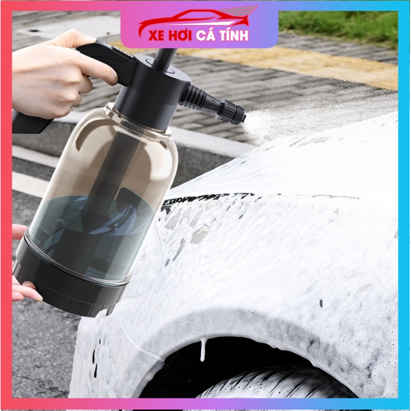Bình Xịt Tạo Bọt Tuyết Rửa Xe Ô Tô , Xe Máy Bình Tưới Cây Cầm Tay Tiện Dụng Bọt Rửa Xe Không Chạm