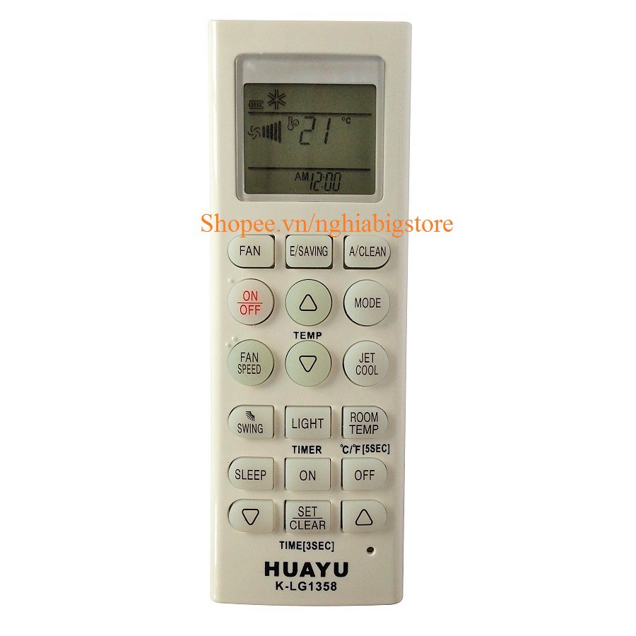 Remote Đa Năng Máy Lạnh LG, Điều Khiển Điều Hòa Không Khí
