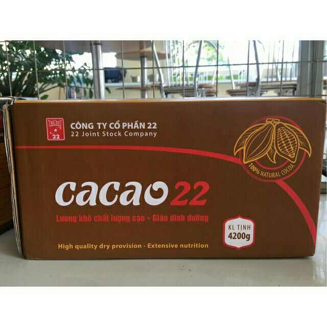 1 thùng 6 hộp lương khô cacao công ty 22 (4.2kg)