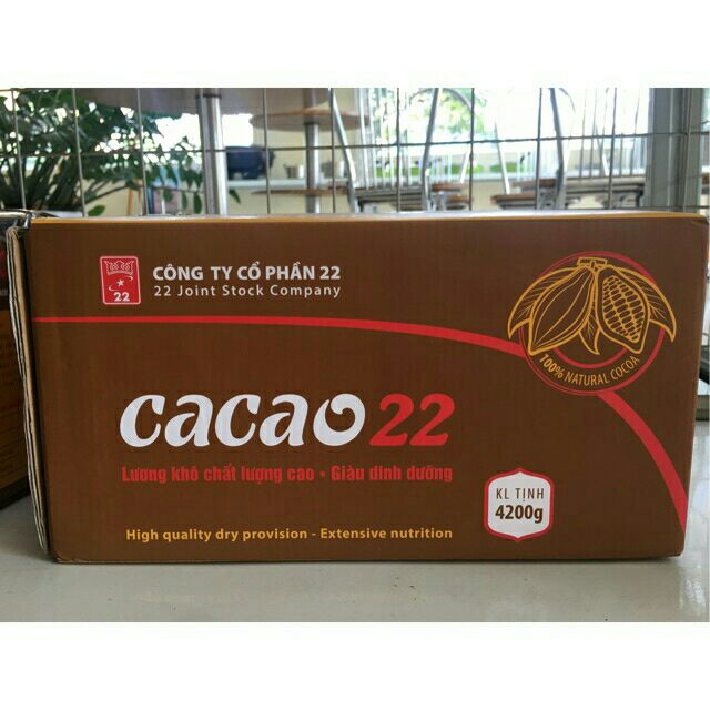 1 thùng 6 hộp lương khô cacao công ty 22 (4.2kg)