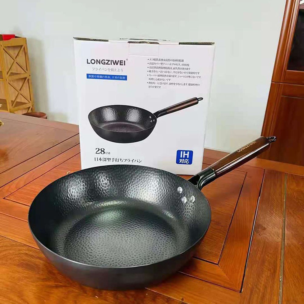 Chảo chống dính Nhật Bản Longgiwei dùng cho mọi loại bếp, chống dính 3 lớp cao cấp