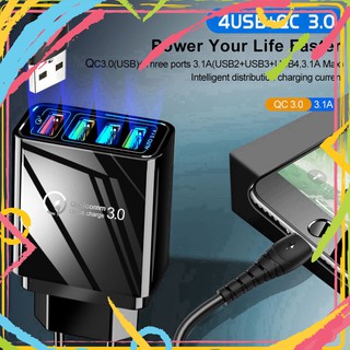EW2 DH Cốc sạc nhanh QC3.0 4 cổng USB 3.0 5V tiện dụng 8 EW