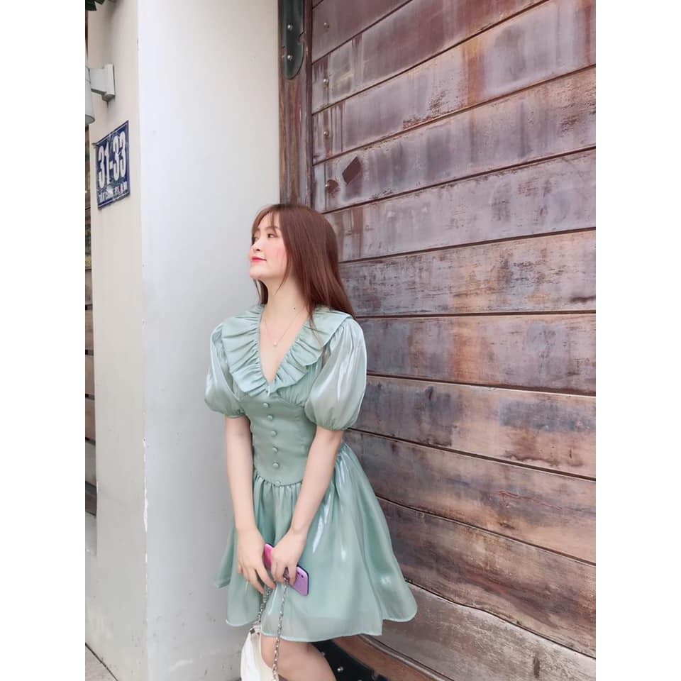 Đầm dạo phố dáng xòe cổ V tiểu thư dịu dàng, xinh xắn - Xavia Dress | BigBuy360 - bigbuy360.vn