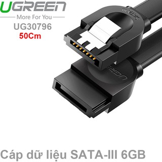 Cáp SATA 3.0 đầu thẳng dài 0.5m Ugreen 30796 tốc độ truyền dữ liệu cao