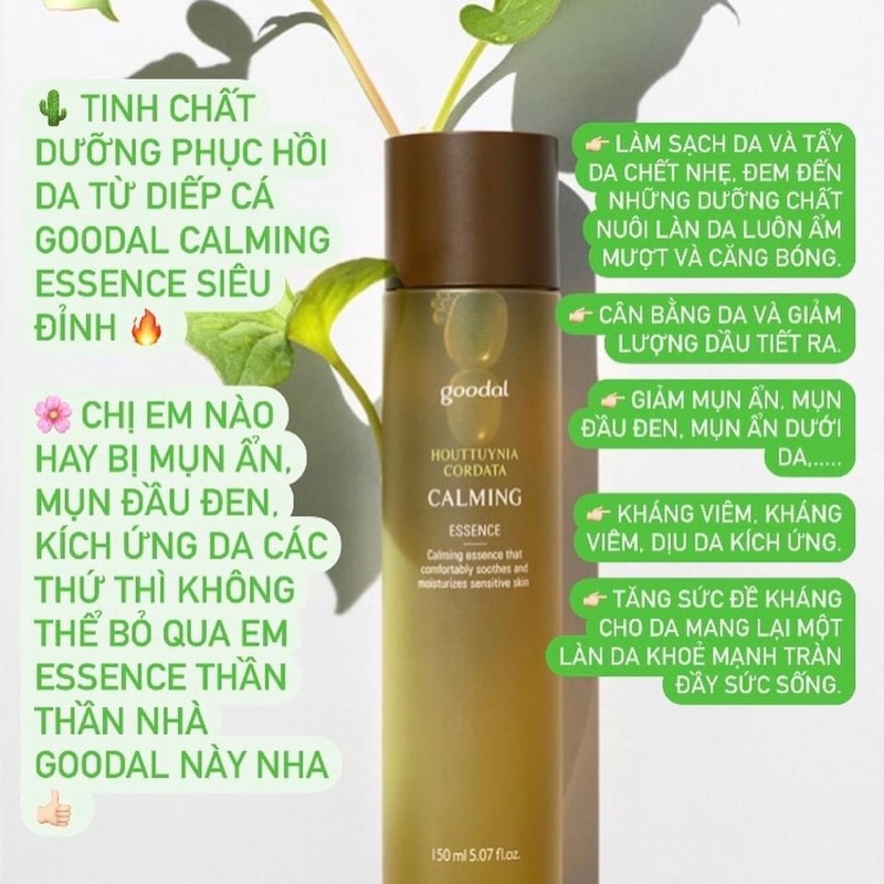 TINH CHẤT DƯỠNG GOODAL CALMING ESSENCE MINI 15ml