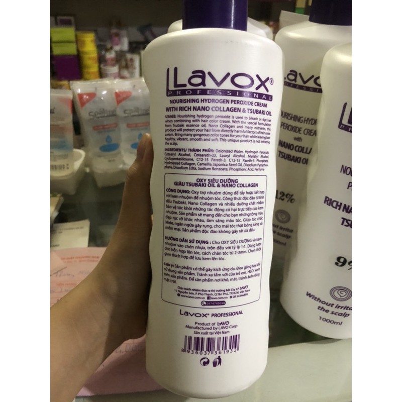 Oxy Trợ Nhuộm Lavox 6.9.12 1000ml