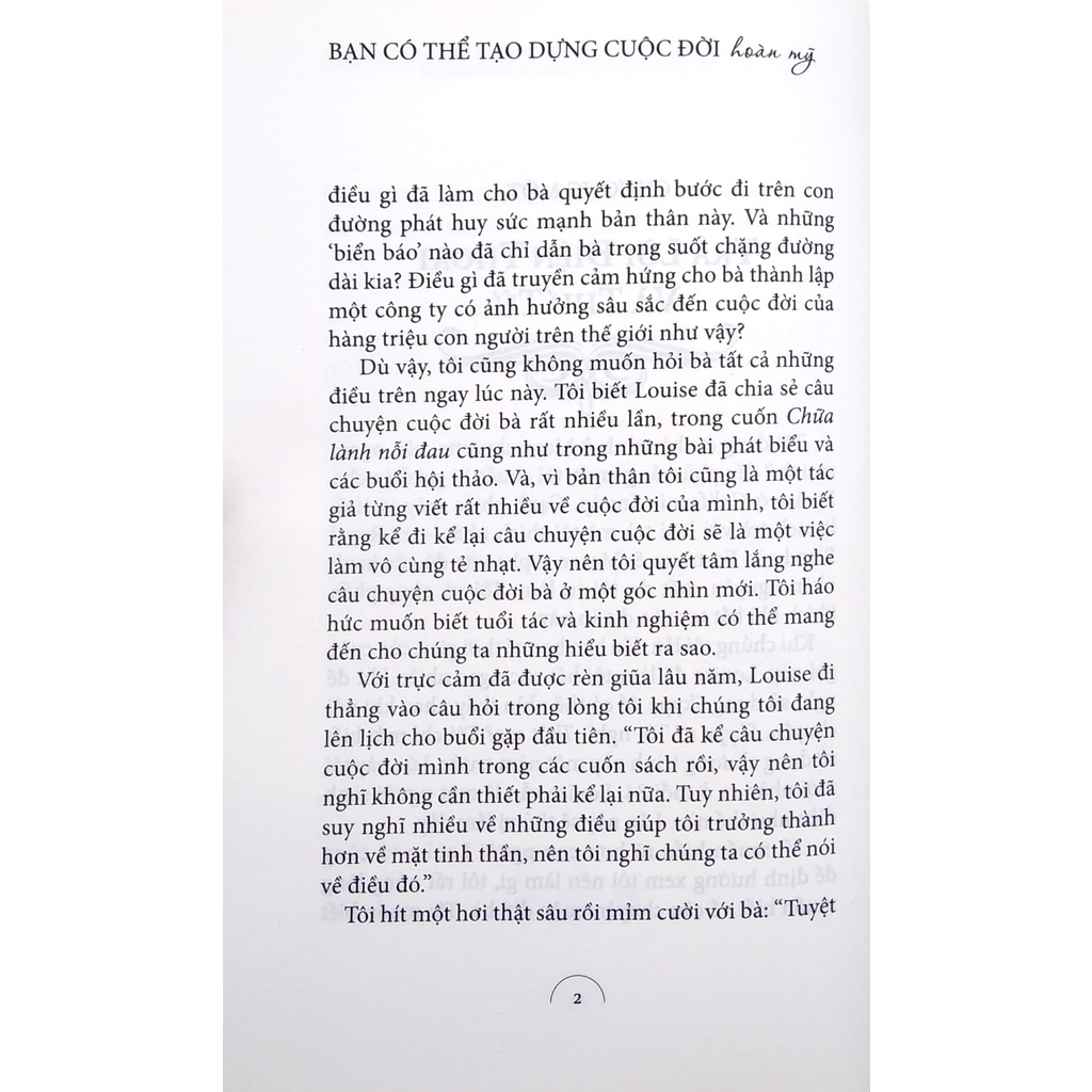 Sách Bạn Có Thể Tạo Dựng Cuộc Đời Hoàn Mỹ