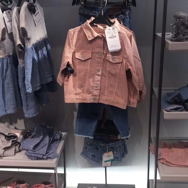 Khoác bò hồng zara