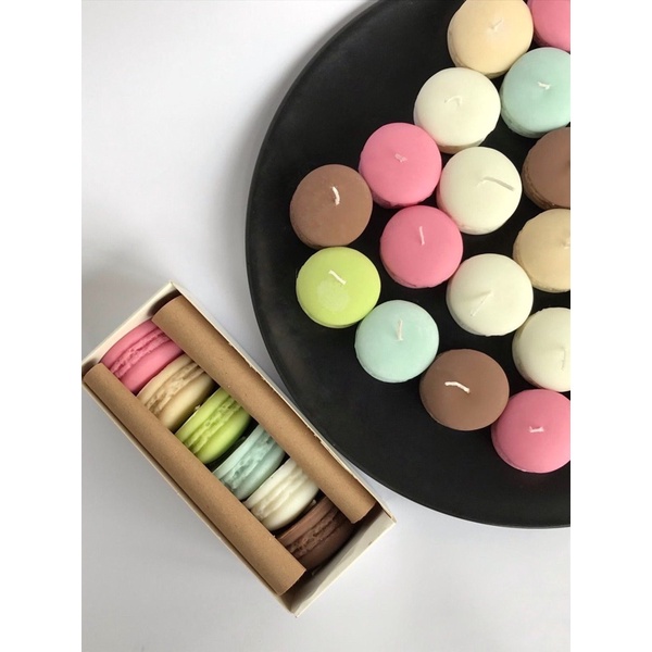 Macaron nến thơm mini - ảnh tự chụp MCR12 Handmade