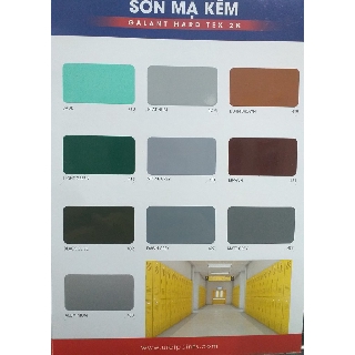 Sơn sắt kẽm Galant Hard Tex 2k đủ màu (3,75L/bộ)