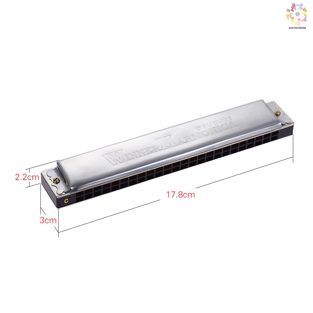 Kèn Harmonica Tremolo 24 Lỗ Bt Suzuki W-24 Cho Người Mới Bắt Đầu