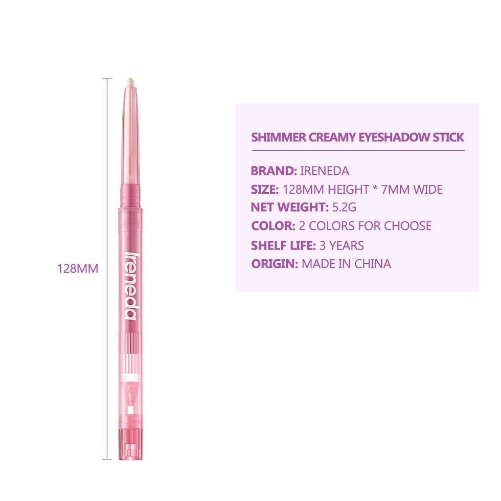 [Hàng mới về] Bút kẻ mắt Ireneda dạng gel lấp lánh chống thấm nước và mồ hôi lâu trôi