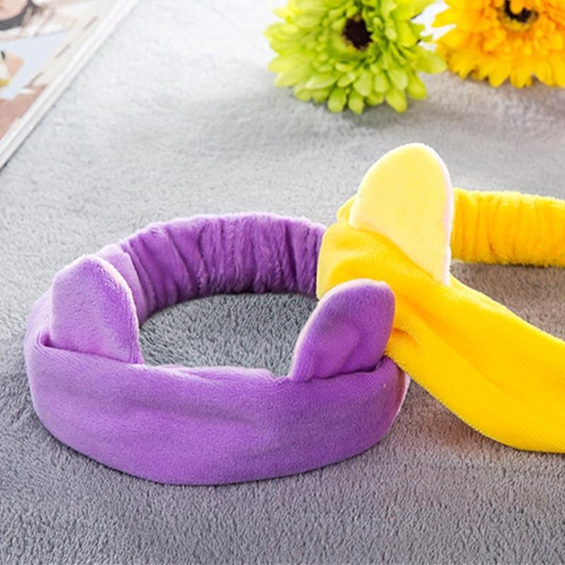 Băng Đô Vải Nhung Co Giãn Thiết Kế Tai Thỏ Đáng Yêu-LO-122